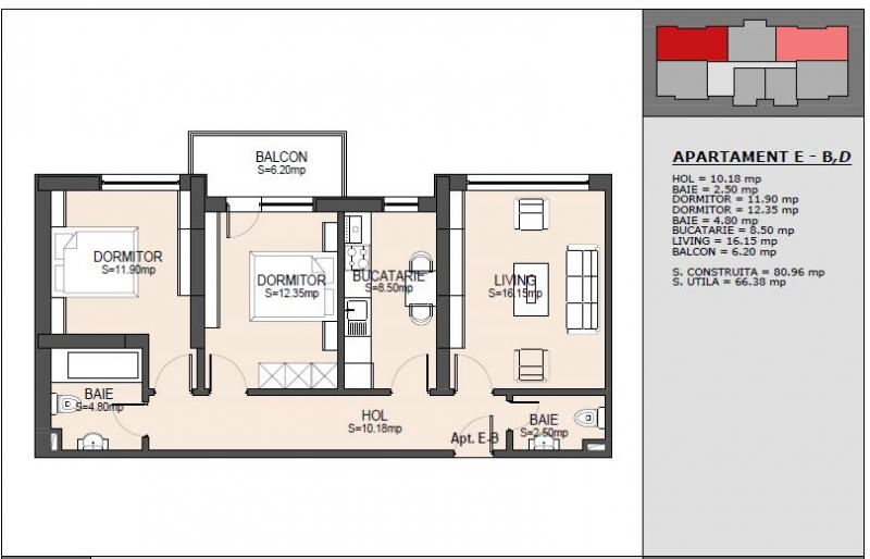 Vanzare Apartament 3 Camere Bucuresti Militari 73691