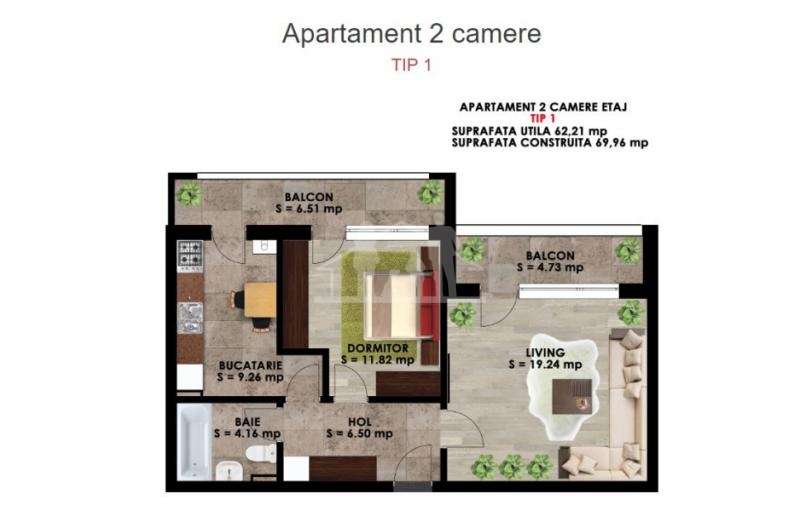 Apartamente Noi de Vanzare - New Concept Residence Magurele 2 - 12